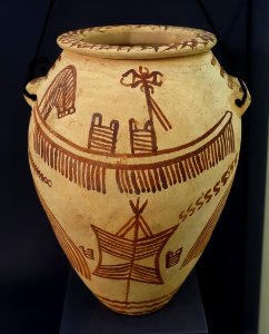Vase from a grave of the Negade-II culture, Egypt, El-Amra, 3500-3200 BC, marl ceramic, H 90 - Martin von Wagner Museum - Würzburg, Germany - DSC05332