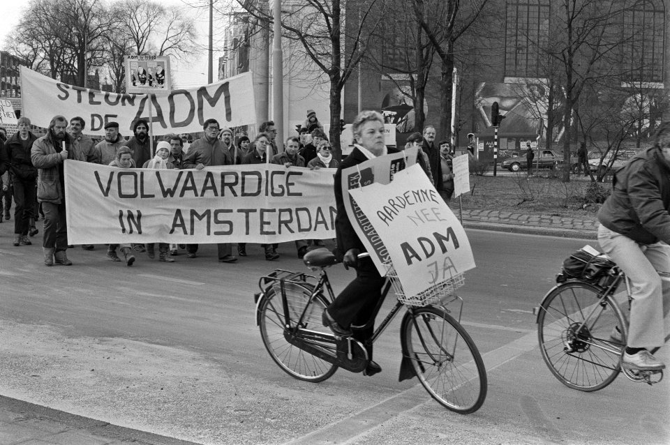 Vandaag hebben ADM-ers en hun sympathisanten een demonstratieve optocht in Amste, Bestanddeelnr 933-2379