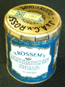 Van Rossems Matrozen shag blikje donkerblauw, foto 2