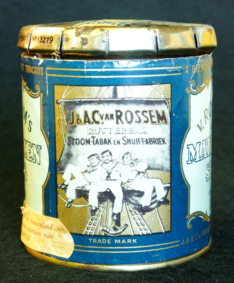 Van Rossems Matrozen shag blikje donkerblauw, foto 4