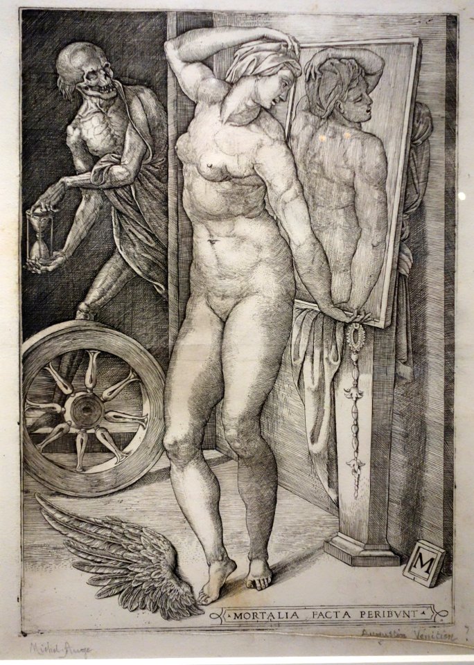 Vanity and Death, by Monogrammist M, engraving - National Museum of Western Art, Tokyo - DSC08268