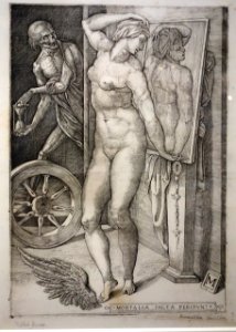 Vanity and Death, by Monogrammist M, engraving - National Museum of Western Art, Tokyo - DSC08268