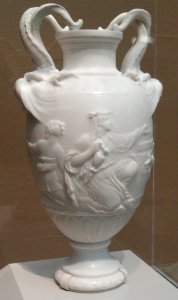 Vase, 1766, by Clodion (Claude Michel), marble - Art Institute of Chicago - DSC09499