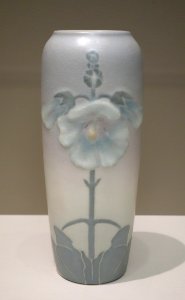 Vase, Rookwood Pottery Company, Sara Sax decorator, 1908, stoneware, Vellum glaze line - Cincinnati Art Museum - DSC04523
