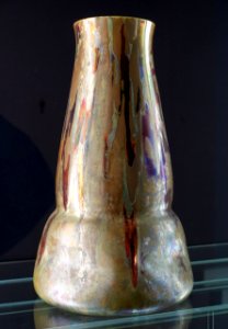 Vase, designed by Lucien Levy-Dhurmer, made by Massier Werkstatt, Golfe Juan, c. 1890, faience - Bröhan Museum, Berlin - DSC04027