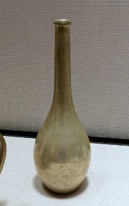 Vase, Okinawa Main Island, Second Sho dynasty, Ryukyu kingdom, 1800s AD, tin - Tokyo National Museum - Tokyo, Japan - DSC09135