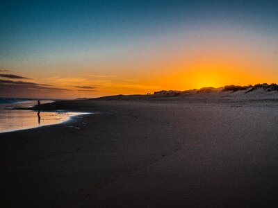 Sunset blue cape