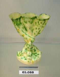 Vase, Staffordshire, England, 1770-1780, creamware, underglaze metallic oxide, HD 65.088 - Flynt Center of Early New England Life - Deerfield, Massachusetts - DSC04526