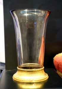 Vase, Peter Carl Faberge workshop, St. Petersburg, Russia, c. 1896, smoky topaz, gold - Brooklyn Museum - Brooklyn, NY - DSC08306