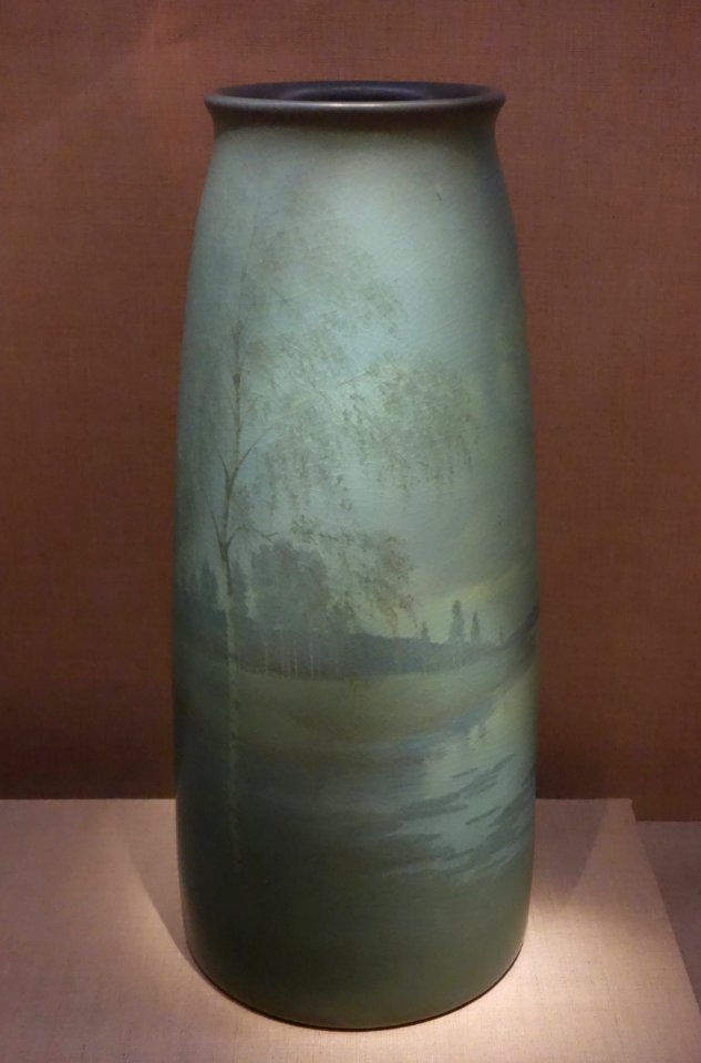 Vase by Carl (Charles) Schmidt, Rookwood Pottery, 1912, glazed earthenware - De Young Museum - DSC00742