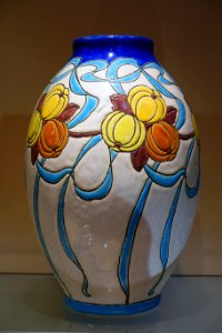 Vase by Charles Catteau, Decor 745, form 899, faience - Cinquantenaire Museum - Brussels, Belgium - DSC08530