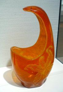 Vase by Emile Galle, c. 1901, glass - Hessisches Landesmuseum Darmstadt - Darmstadt, Germany - DSC00962