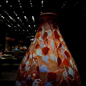 Vase a decor de feuilles de bouleau Daum MBAN 24032013