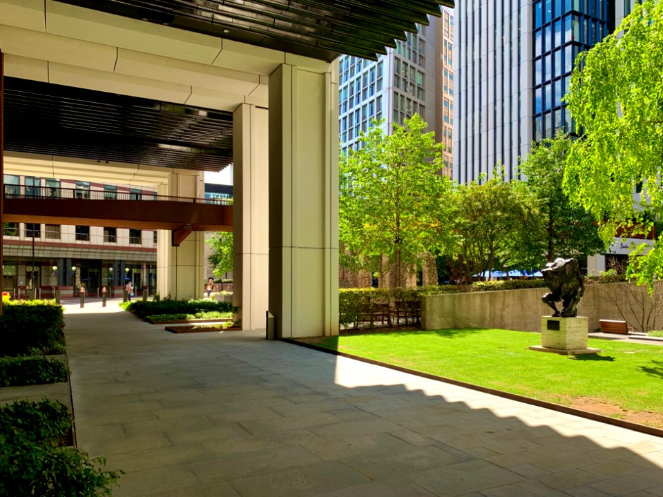 Underneath 1 London Wall Place, July 2020
