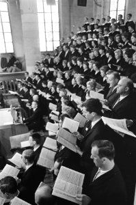 Uitvoering Mattheus Passion in Grote Kerk in Naarden, Bestanddeelnr 921-2497