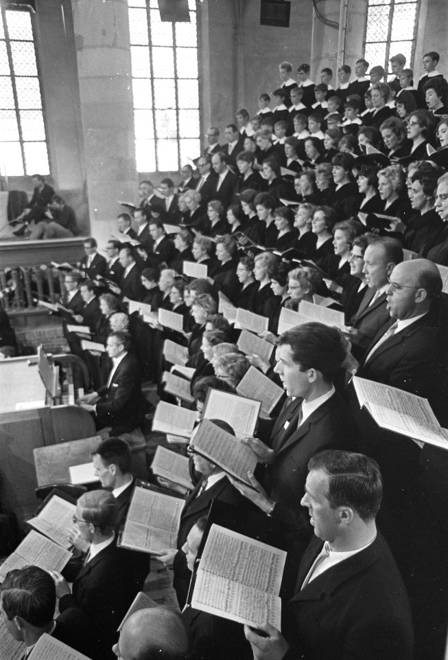Uitvoering Mattheus Passion in Grote Kerk in Naarden, Bestanddeelnr 921-2491