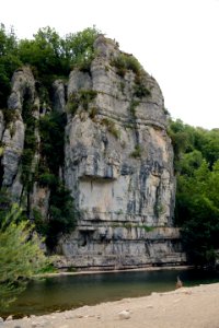 Une des roches du défilé de La Beaume photo