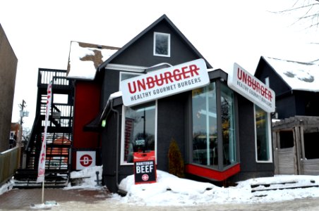 Unburger gourmet burger restuarant in Winnipeg Manitoba photo
