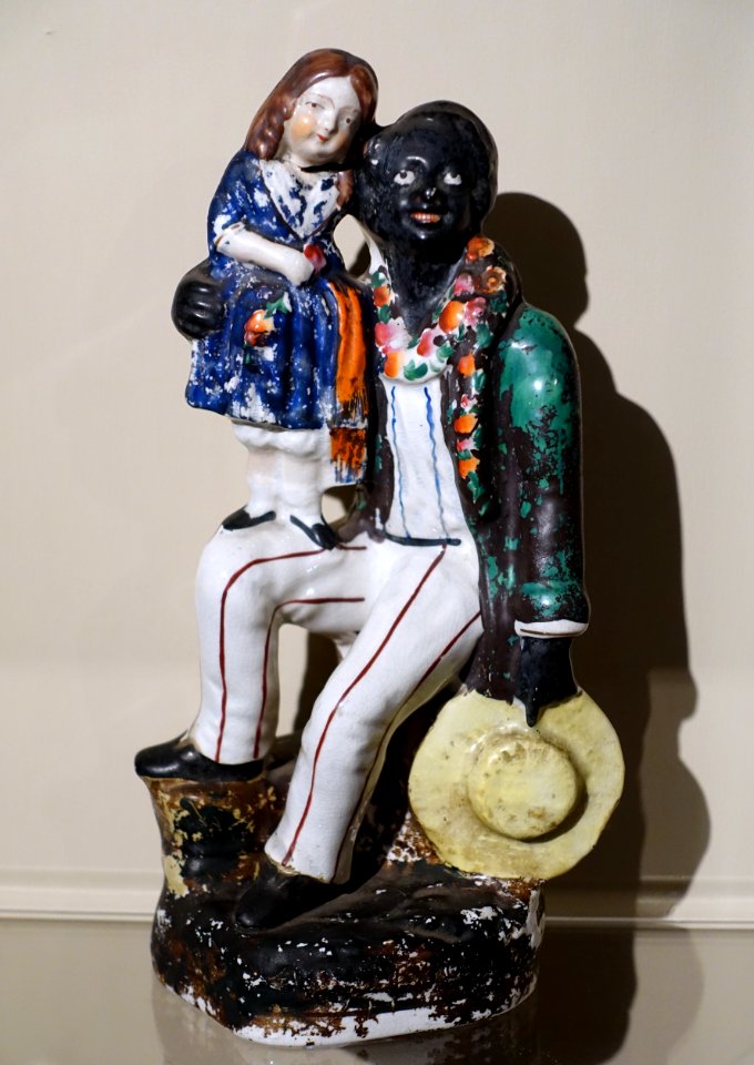 Uncle Tom and Eva, Staffordshire, England, 1855-1860, glazed and painted ceramic - Concord Museum - Concord, MA - DSC05597