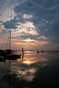 Water sunset landscape photo