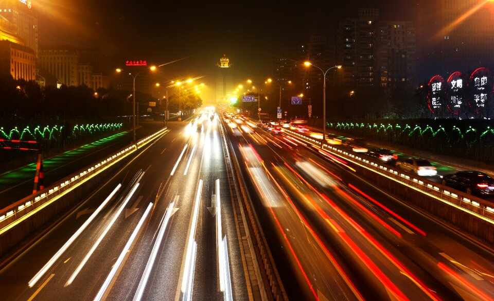 Traffic beijing night