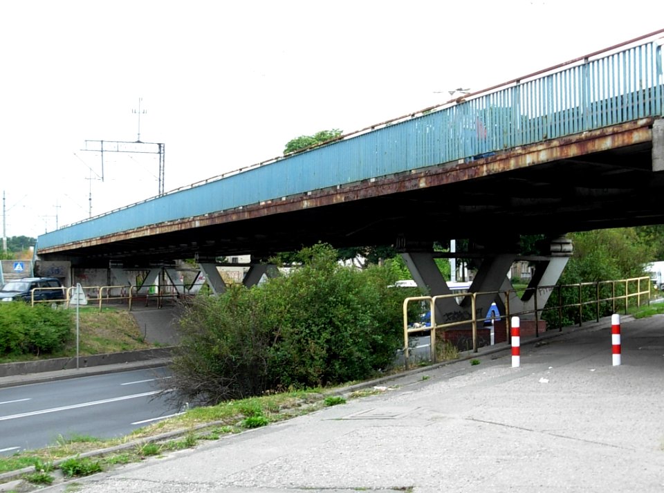 Ul Grunwaldzka wiadukt Kolei Wsch Bydg 2008