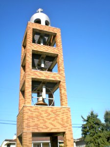 Ukrainian Orthodox Church belltower, Vegreville 02