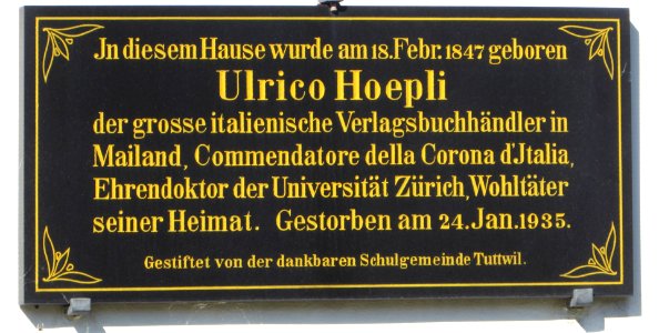 Ulrico-Höpli-Strasse 3 Schild