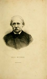 Ulbach - Paul Meurice, 1883, portrait photo