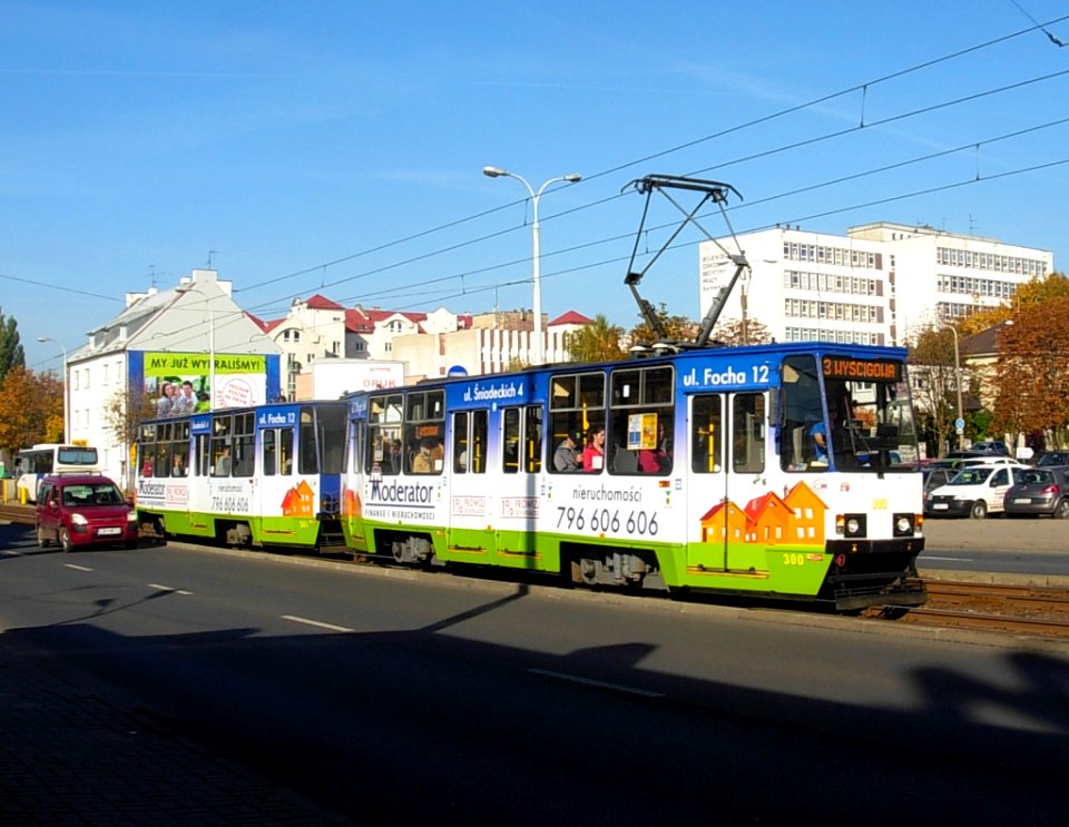 Ulica Jagiellońska Bydg tramwaj 2012