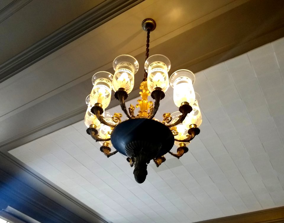 UIUC Library Lobby Chandelier