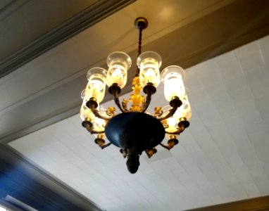 UIUC Library Lobby Chandelier