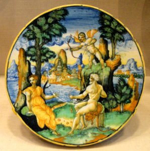 Unidentified bowl with Cupid - National Gallery of Art, Washington - DSC09841