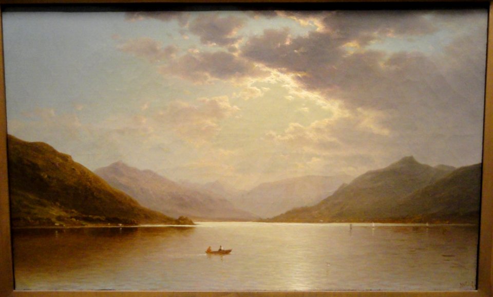 Ullswater, England, Cumberland District, England, by John W. Casilear, 1867 - Museum of Fine Arts, Springfield, MA - DSC03893
