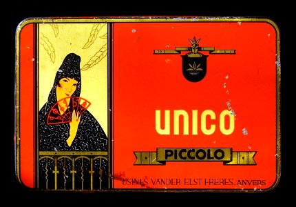Unico Piccolo, Usines van der Elst freres, Anvers, blikje, foto1