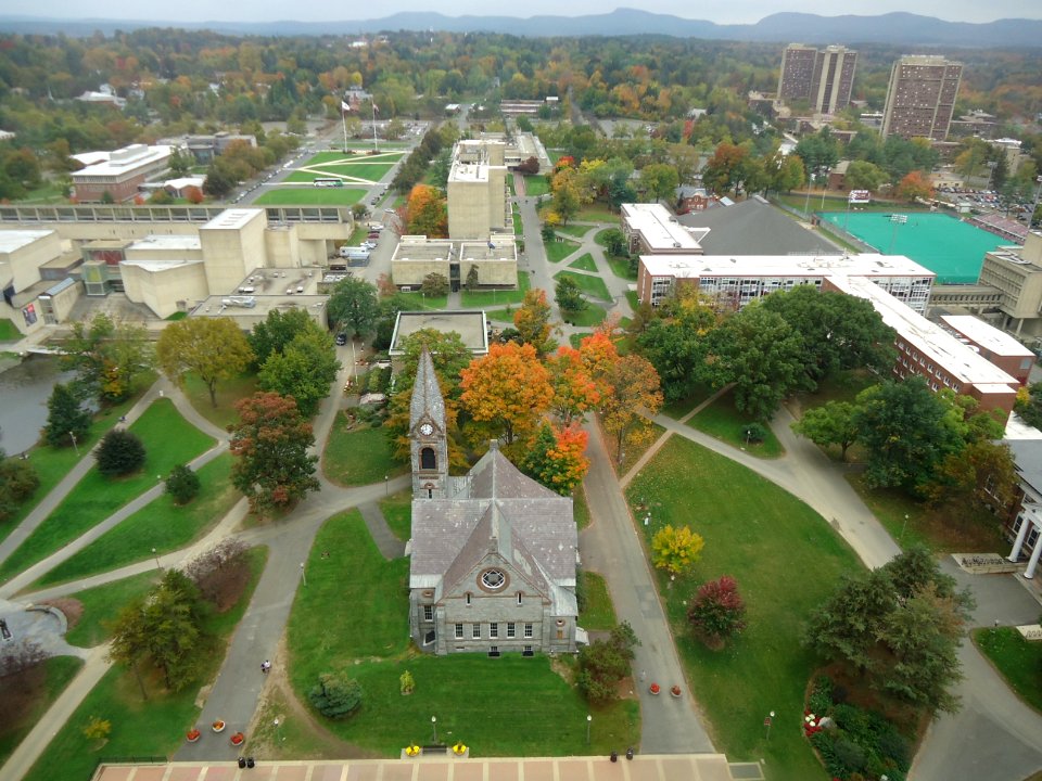 University of Massachusetts at Amherst view from library 4