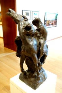 Unidentified work by Solon H. Borglum, view 2 - New Britain Museum of American Art - DSC09067