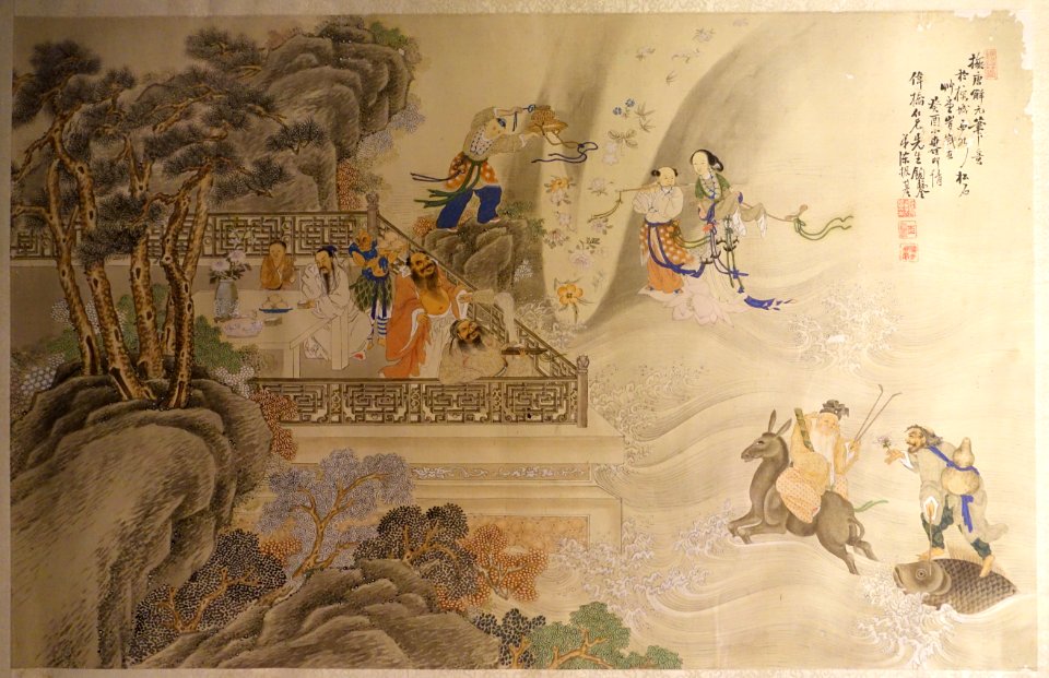 Unidentified painting, China, Qing dynasty, 1800s - Museu do Oriente - Lisbon, Portugal - DSC06989