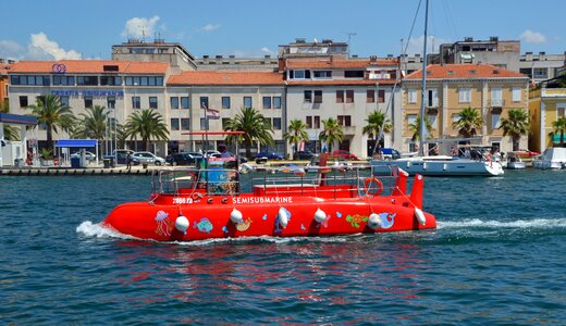 Tourist boat semi sub marine tourism photo