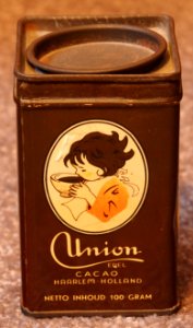 Union edel cacao 100gr met rond afsluitdeksel, foto1