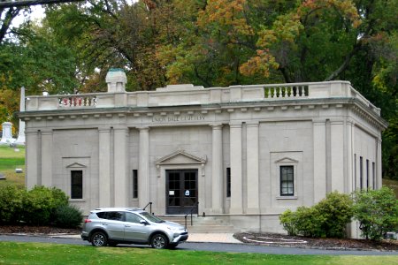 Union Dale Cemetery office, 2020-10-24