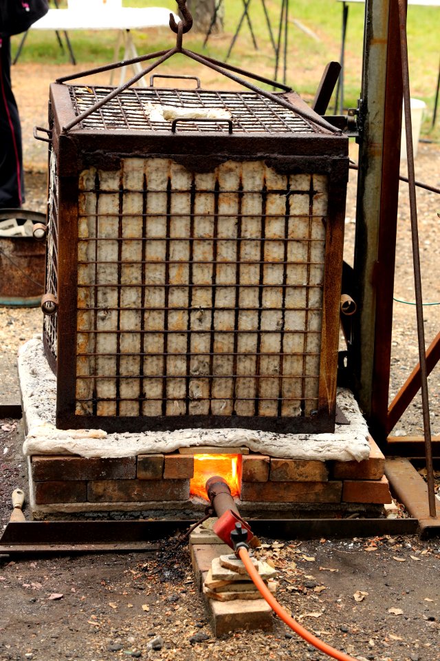 Un four mobile à cuisson des céramiques