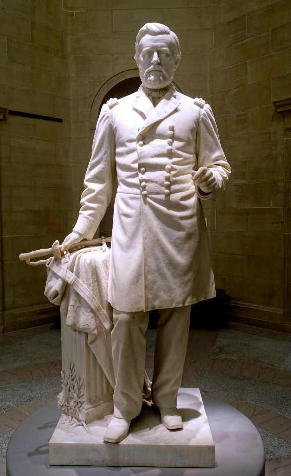 Ulysses S. Grant by Franklin B. Simmons, 1894, marble - Portland Museum of Art - Portland, Maine - DSC04028