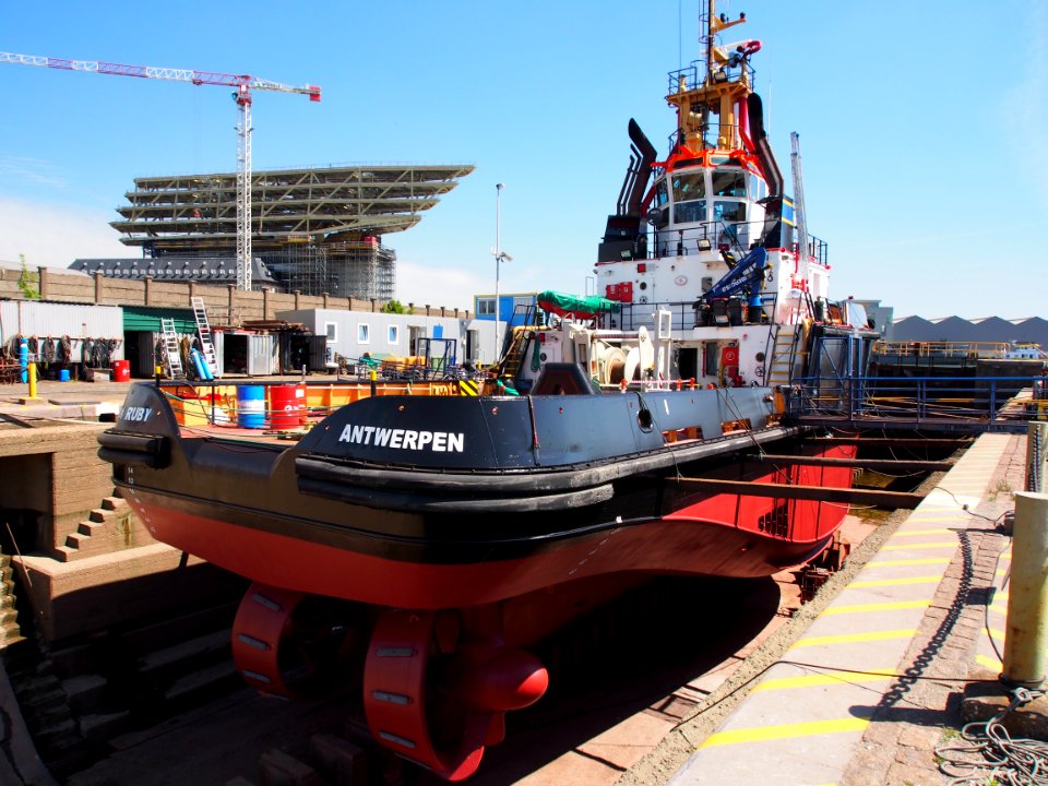 Union Ruby - IMO 9314284, in droogdok, Kattendijkdok, Port of Antwerp, pic6