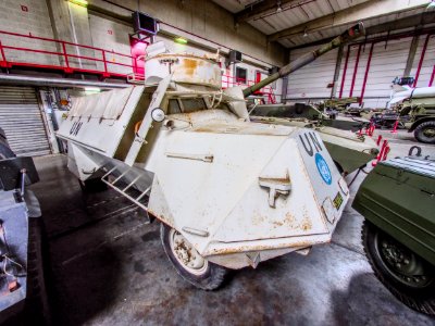 UN 59264 United Nations gepantserde truck, Gunfire museum Brasschaat pic3 photo