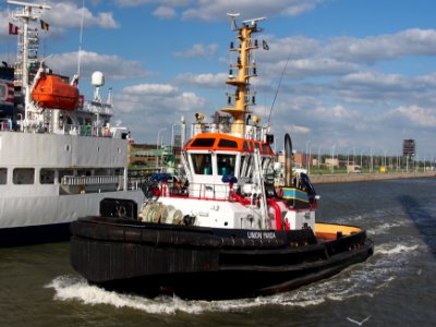 UNION PANDA - IMO 9502697 - Callsign ORPE, Berendrechtsluis, Port of Antwerp pic1
