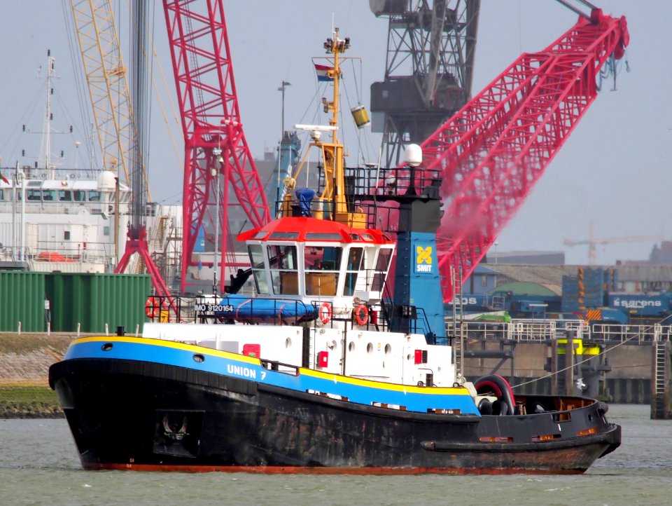 Union 7, IMO 9120164 in de Botlek, Port of Rotterdam, pic2