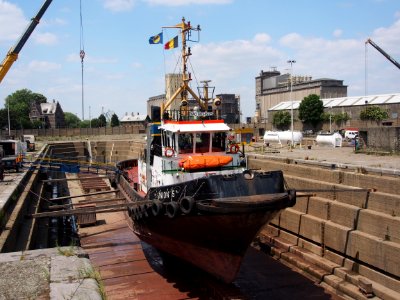Union 5 - IMO 9034975, Droogdok in de Haven van Antwerpen, pic3