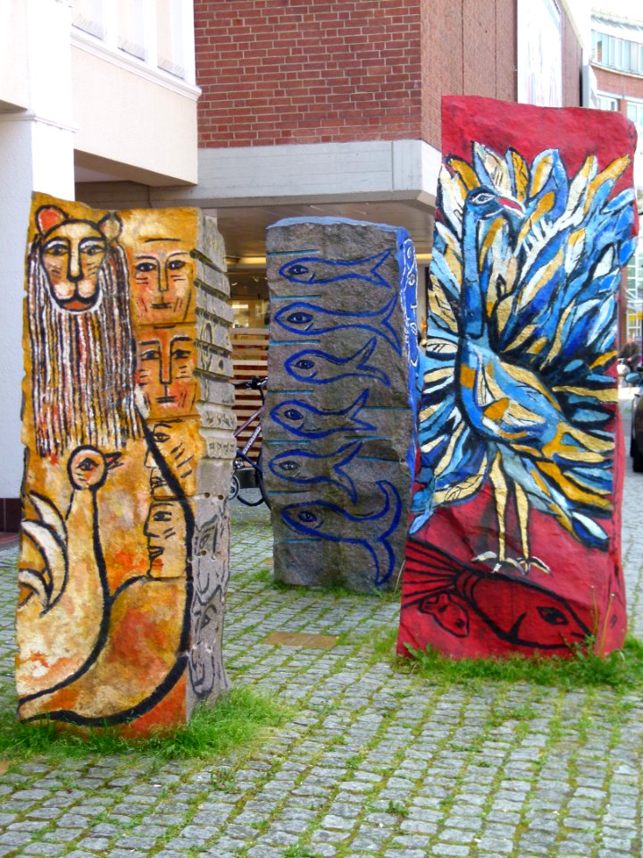 Uelzen - Weg der Steine 10-12. Steingruppe der 3 Einigkeiten