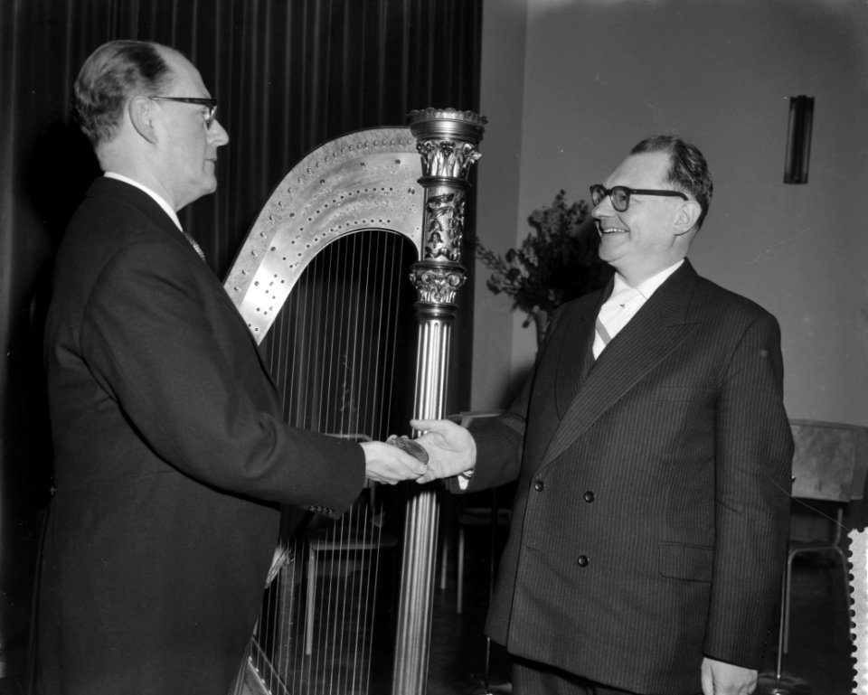Uitreiking van de Pierre Bayleprijs in het museum Boijmans van Beuningen , Wou, Bestanddeelnr 910-2882